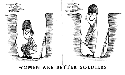 Ar ko karavīri sievietes ir labāki par karavīriem vīriešiem?
