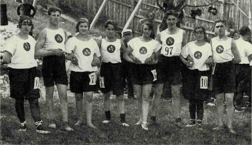 High-School Boys and Girls of LiepajaThe Latvian Republic outstrips its big neighbor, Russia, in literacy, the census of 1920 showing that 70 per cent of the former's population could read and 63 per cent could both read and write. Before the World War, Latvia claims to have had within what are now its national boundaries a largert number of secondary schools in proportion to its population than any other country.Photograph by V. Grekov